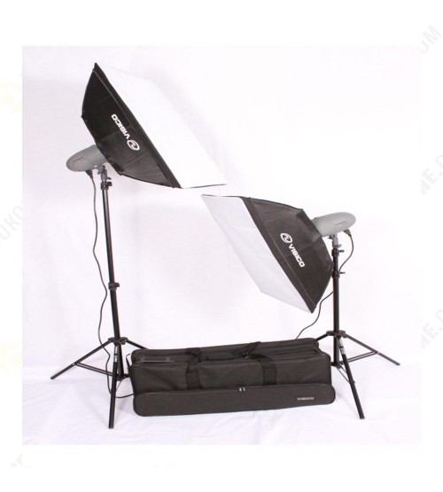 Visico VL-100 Plus Softbox Kit 2 Flash Head